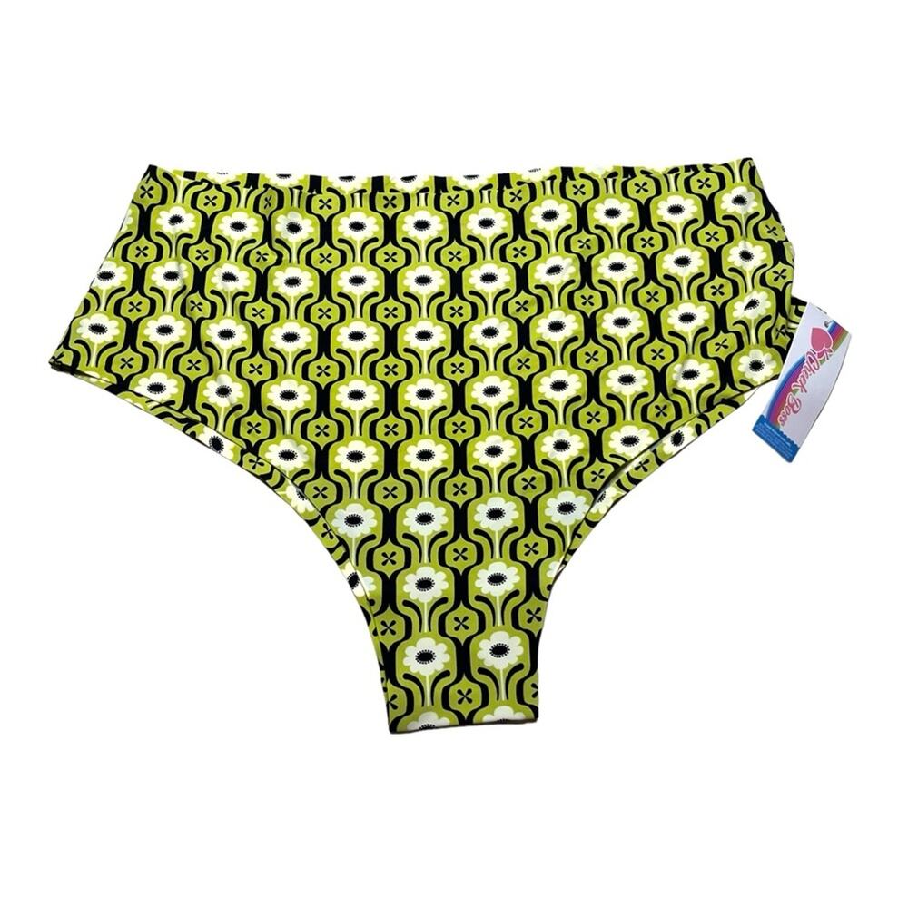 Cheek Boss Cheeky Panty Retro Flowers Size 2XL